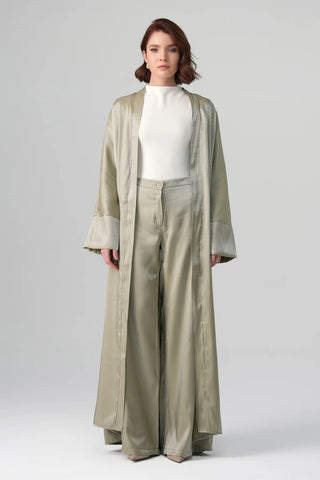 Sorelle Metallic Abaya - Green