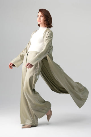 Sorelle Metallic Abaya - Green