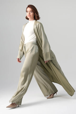 Sorelle Metallic Abaya - Green