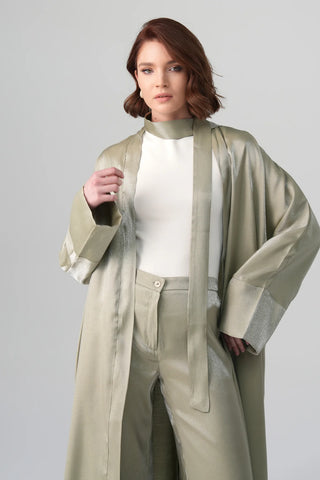 Sorelle Metallic Abaya - Green