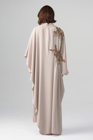 Aurelia Embroidered Signature Dress – Cream