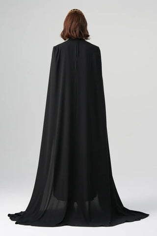 Infinity Cape Dress – Black