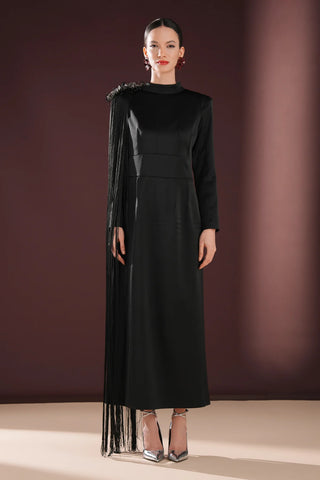Thalina Minimal Dress – Black