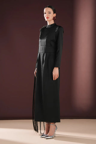 Thalina Minimal Dress – Black