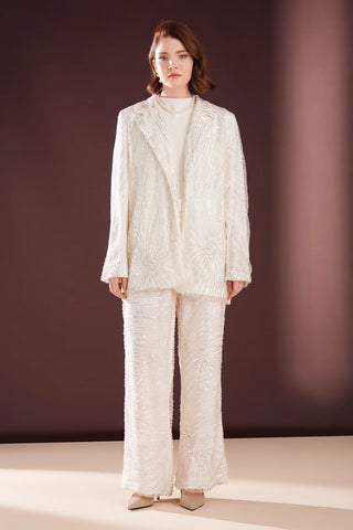 Seraphine Luxe Embellished Co-Ord Set – Ivory