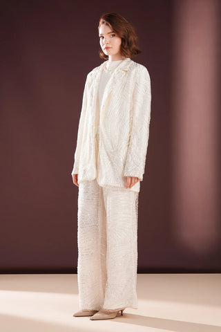 Seraphine Luxe Embellished Co-Ord Set – Ivory