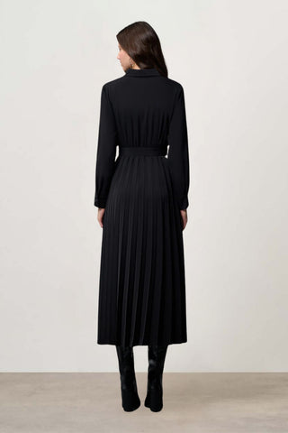 Mizalle Shirt Dress With Pleated Skirt