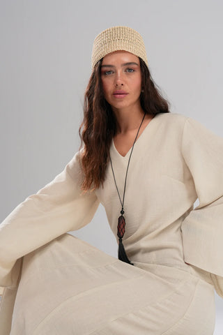 Dessert Sun Dress - Beige