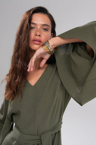 Dessert Sun Dress - Khaki