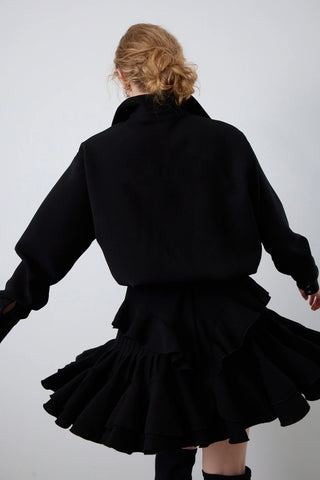 Claire Shimmer Shirt – Black