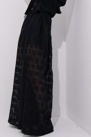 Violaine Pants Transparent Checkered Texture