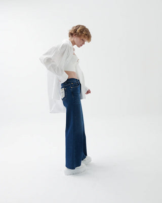 Lio Cotton Oversized Shirt - White