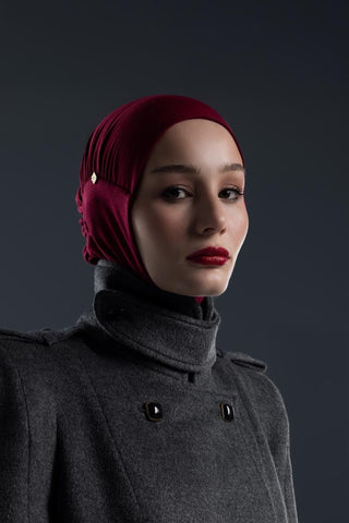 Shell Bonnet – Bordeaux