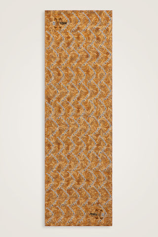 Blazing Horses Crepe Silk Shawl Yellow