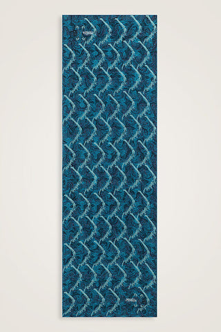 Blazing Horses Crepe Silk Shawl Turquoise