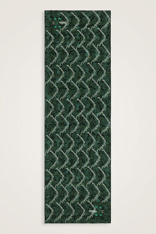 Blazing Horses Crepe Silk Shawl Green