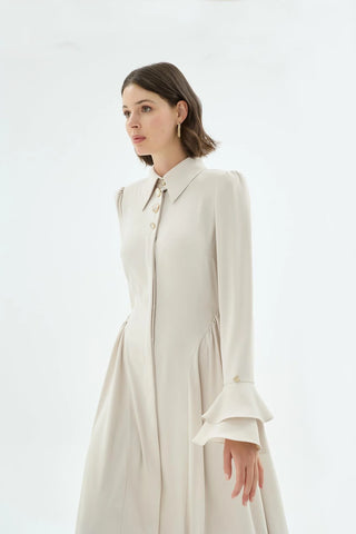 Alune Shirt Dress – Stone