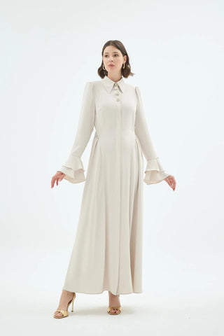 Alune Shirt Dress – Stone