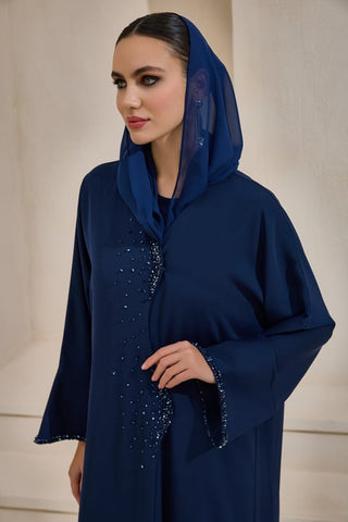 Amara Abaya Set - Navy Blue