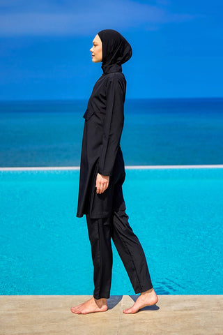Andalus Black Full Coverage Burkini Set for A2503-1