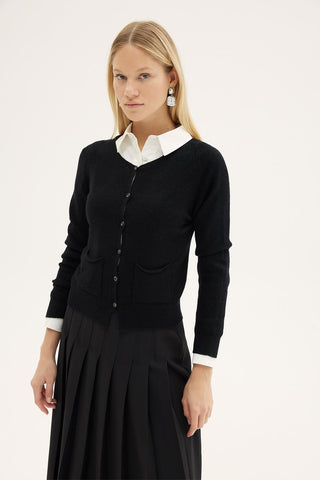 Antoryum Knit Cardigan – Black