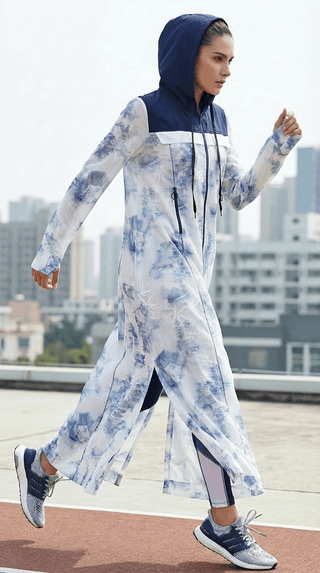 Azure Pavilion Movement Abaya (Limited Edition)