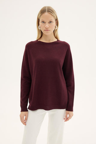 Begonvil Knit Sweater – Cherry
