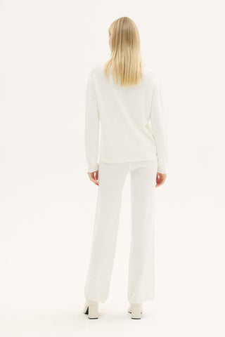 Begonya Imported Knit Trousers – Ecru