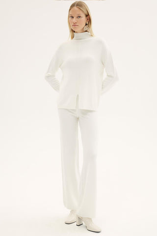 Begonya Imported Knit Trousers – Ecru