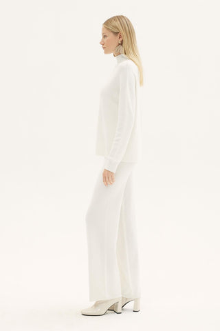 Begonya Imported Knit Trousers – Ecru