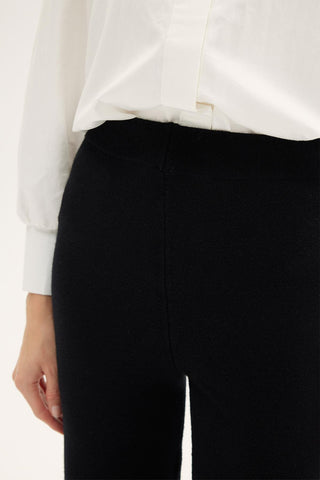 Begonya Imported Knit Trousers – Black