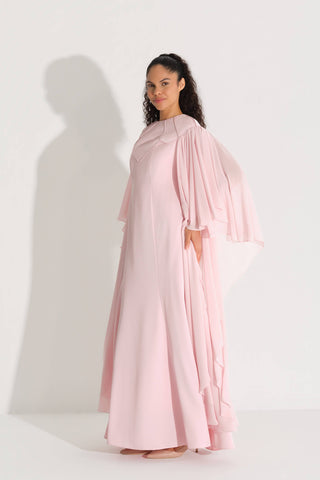 BİYE DETAYLI ELBİSE Pembe