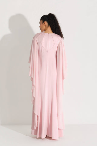 BİYE DETAYLI ELBİSE Pembe