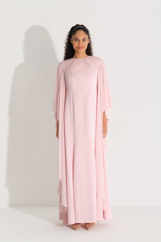 BİYE DETAYLI ELBİSE Pembe