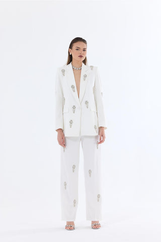 Blanca Embellished Set – White
