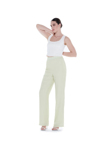 Budva Wide-Leg Trousers – Yellow