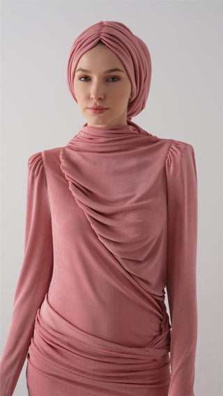 Buzzy Drape Bonnet – Blush Pink