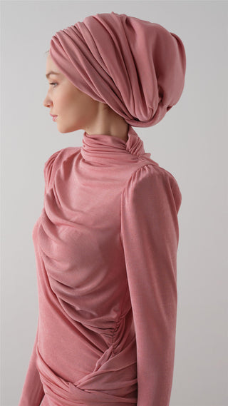 Buzzy Drape Bonnet – Blush Pink