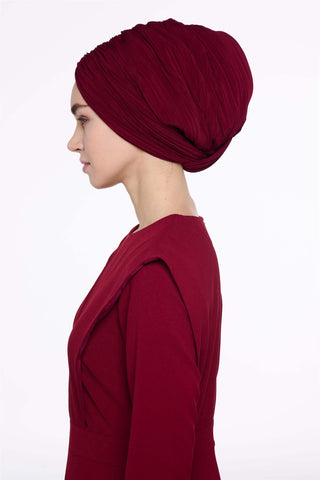 ÇAPRAZ BAĞLAMALI BONE Bordo