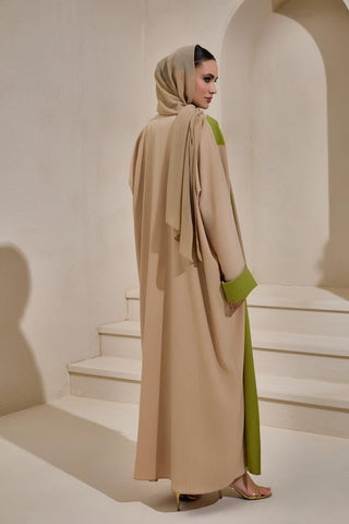 Casual Abaya - Camel Green