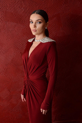 Crimson Elbise