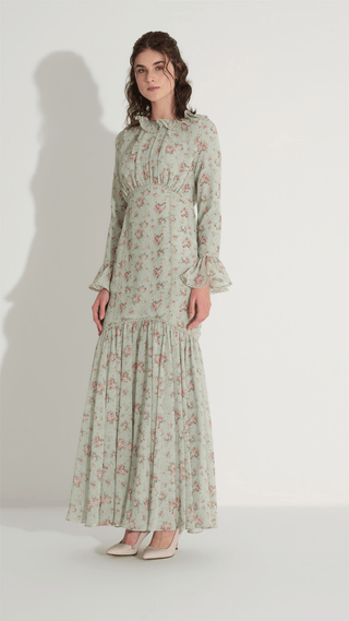 Lace Detail Mermaid Dress – Mint