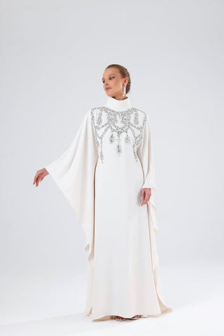 Diamond Kaftan – Cream