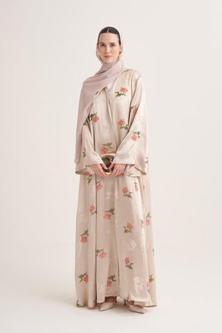 Dolce Chic Abaya & Scarf – Beige