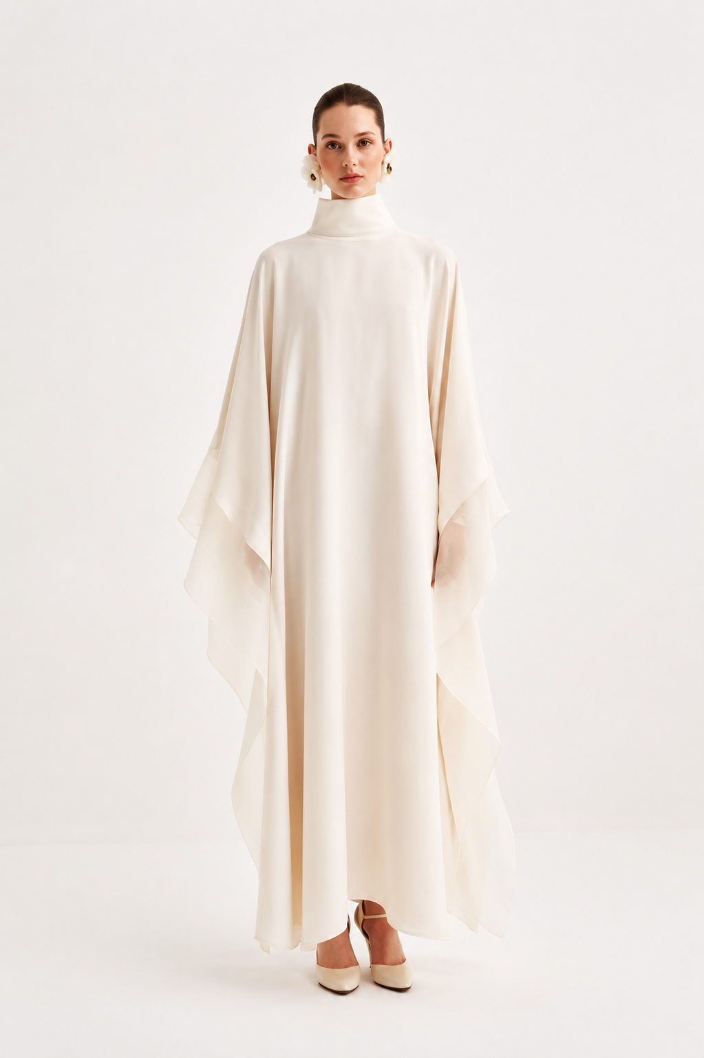 Essa Kaftan Dress – Cream – ModestBeauty