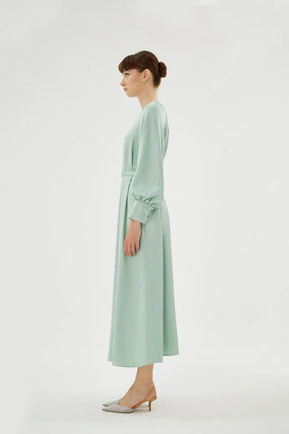 Eliza Embellished Dress – Light Green