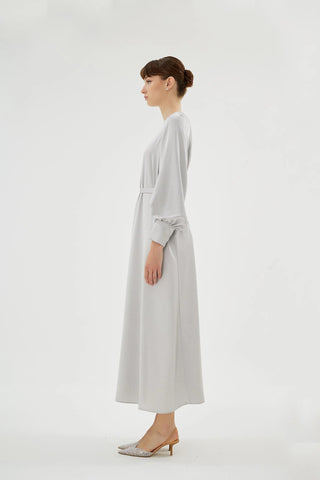 Eliza Embellished Dress – Silver