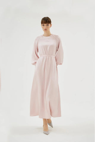 Eliza Embellished Dress – Powder Pink