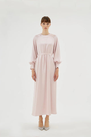 Eliza Embellished Dress – Powder Pink