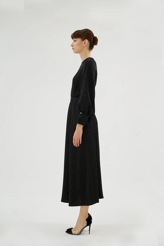 Eliza Embellished Dress – Black